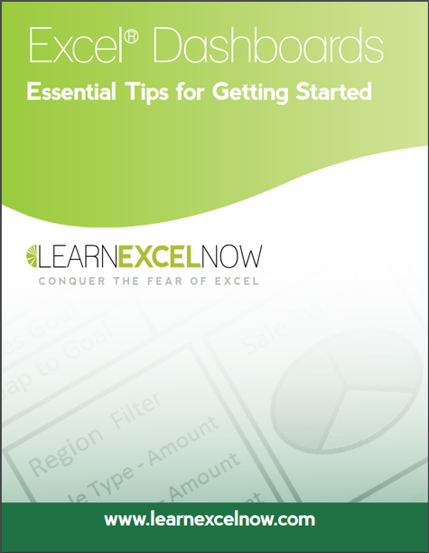 Learn Excel Now - Dashboards
